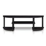 Furinno Turn-S-Tube Wide TV Entertainment Center, Dark Walnut Furinno