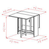 Winsome Wood Clara Dining Table, Walnut Winsome