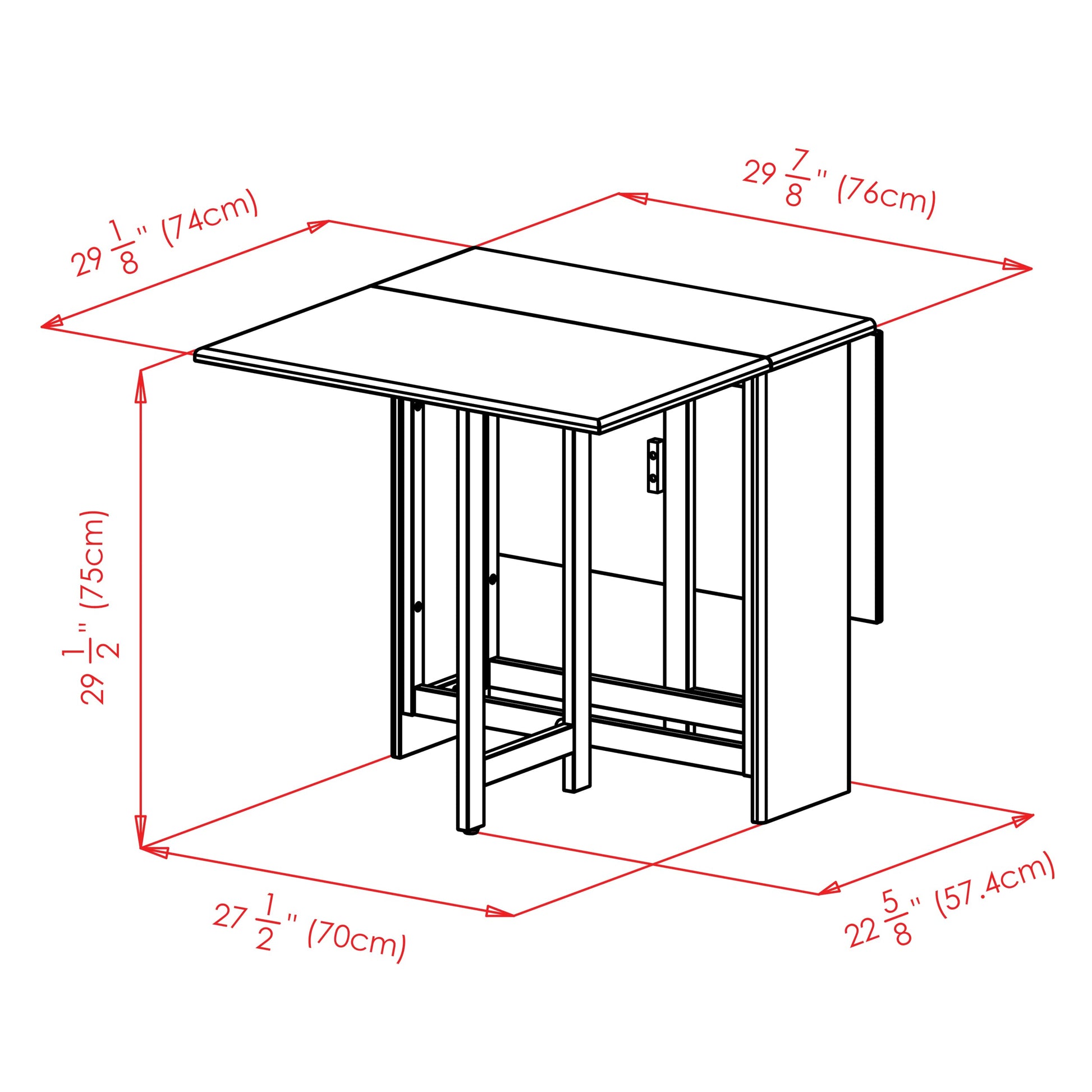 Winsome Wood Clara Dining Table, Walnut - WoodArtSupply