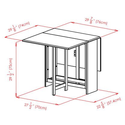 Winsome Wood Clara Dining Table, Walnut - WoodArtSupply