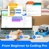 Makeblock mBot Robot Kit, Robotics for Kids Ages 8-12 Learn to Code with Scratch & Arduino, STEM Toys Science Kits for Kids Age 8-12 Boys and Girls Age 8+ Makeblock