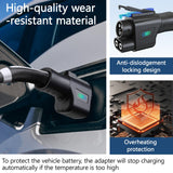 Supchargadap NACS to CCS Adapter, Electric Vehicle NACS to CCS1 Adapter for Tesla Supercharger, Max 500Amps-1000V for Tesla V3/V4 DC Fast Charging Stations, for Ford, Rivian, GMC, Chevrolet, Cadillac Supchargadap