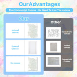 ajepon Framed Paint by Numbers Kit for Adults 4 Pack-Plants Easy Paint by Numbers Kit for Adults Beginner, DIY Simple Paint by Number with Framed Canvas (8x12inch) ajepon