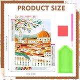 Yeaqee 4 Pcs Diamond Art Kits DIY Painting for Adult Aesthetic Wall Diamond Crafts Aesthetic Room Decor Cute Painting Pictures 5d Craft Wall Decor for Home 10 x 11.8''(Scenery) Yeaqee