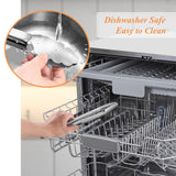 Tongs for Cooking, 9-Inch Stainless Steel Kitchen Tongs, Locking Metal Food Tongs with Silicone Non-Slip Grip, Kitchen Utensils Tongs for Food, Salad and Outdoor BBQ (Set of 4) TENTA KITCHEN