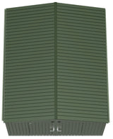 Scotts 10' x 12' Outdoor Lockable Water-Resistant Steel Storage Shed Building with Tool Hanger and Gable Roof, Green Scotts