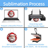 12 Inch Metal Sublimation Ornament Blanks, Unfinished Round Aluminum Sign Blank, Sublimation Door Hanger Blanks, DIY Decorative Door Hanger, Sublimation Metal Sign Blanks for Yard, Garden (10 pcs) Sevilinlu