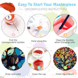 Paint by Numbers Kit for Adults- Tree of Life Adult Paint by Number Kits on Canvas for Beginners, Tree of Life DIY Acrylic Oil Number Painting Kits for Home Wall Decor Gift 16"x 20" (Without Frame) Offito