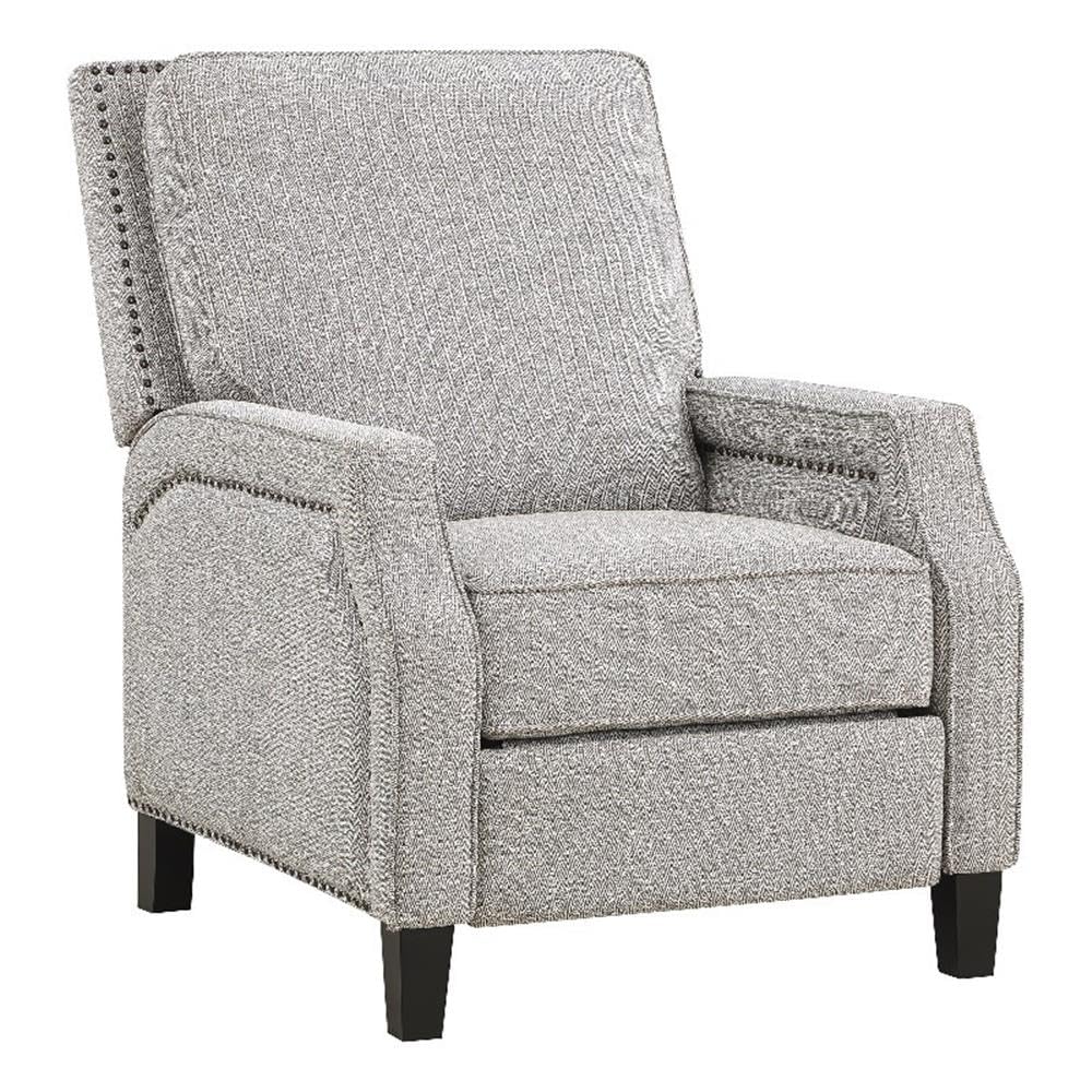 Lexicon Berenson Fabric Upholstered Push Back Recliner in Coconut Color Lexicon