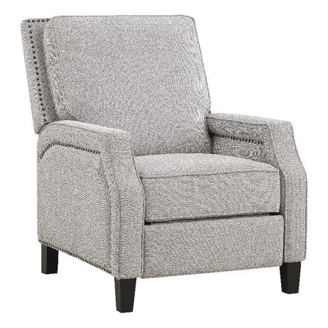 Lexicon Berenson Fabric Upholstered Push Back Recliner in Coconut Color Lexicon