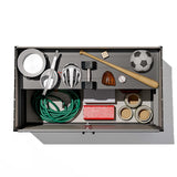 Patiowell 5 x 3 FT Outdoor Storage Shed, Resin Waterproof Cabinet with Adjustable Shelves and Lockable Doors for Patio Furniture, Pool Accessories and Tools, Beige Patiowell