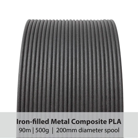 Protopasta Ferromagnetic Iron PLA 3D Printer Filament | ProtoPlant Metal-Filled PLA Plastic Printer Filament with 45% Iron | Patina Friendly Metal Composite Filament | 500g Metallic Spool Proto-Pasta