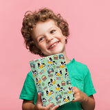 NEPOG Farm Cow Wrapping Paper for Boys Girls Kids, Cute Cow Farmhouse Tractor Farm Theme Design Green Birthday Paper 6 Sheets Folded Flat 20x28 inches per Sheet for Birthday Party Baby Shower NEPOG