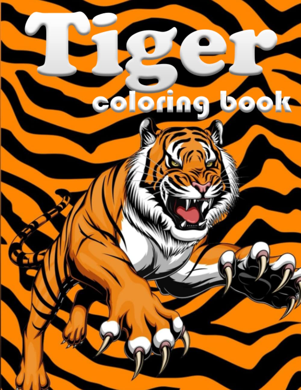 Tiger coloring book: 100 page amazing animal coloring book for your kids Majosta