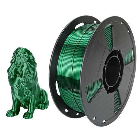 CC3D Silk PLA Filament Forest Green 1.75mm 1KG 3D Printing Silky Shiny Metallic PLA Christmas Green Color FDM Filament 3D Printer Materials CC3D
