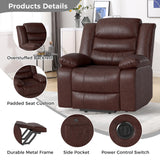 CANMOV Leather Power Lift Recliner Chair with Massage and Heat for Elderly People,Electric Lift Chair for Seniors Reclining Chair Single Sofa Chair for Living Room, Side Pocket,Brown CANMOV