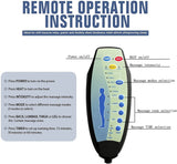 ANJHOME Massage Recliner Chairs with Heat and Vibration,Overstuffed Manual Rocking Reclining Chair for Living Room Bedroom (Grey) ANJ