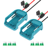 ZLWAWAOL 2 Pack Power Wheel Adapter with Fuse & Switch, BatteryAdapter for 18V Lithium Battery,Power Convertor for DlY Ride On Truck,RC Toys,Robotics and Work Lights ZLWAWAOL