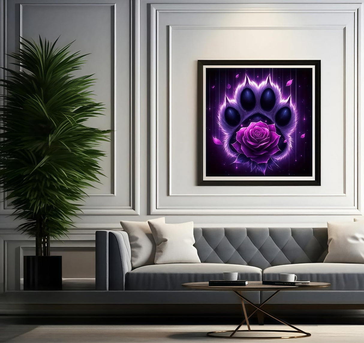 BYGFHLYW 5D Diamond Painting Kits for Adults, Purple Rose Diamond Art Kits for Adults Beginner, DIY Full Drill Diamond Dots Gem Painting Home Wall Decor 11.8x11.8inch BYGFHLYW