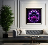 BYGFHLYW 5D Diamond Painting Kits for Adults, Purple Rose Diamond Art Kits for Adults Beginner, DIY Full Drill Diamond Dots Gem Painting Home Wall Decor 11.8x11.8inch BYGFHLYW