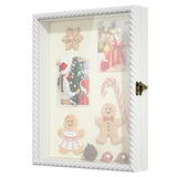Alsonerbay Shadow Box Frame 11 x 14, Wood Shadow Box Display Case with Linen Back and Twist Shape Door, Pet Memorial Shadow Box for Memorabilia Picture Medals Bouquet (White, 11x14) Alsonerbay