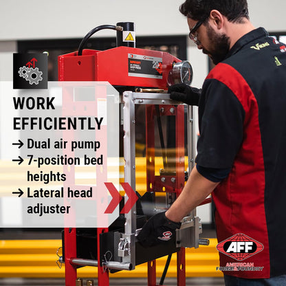 AFF 20 Ton Hydraulic Shop Press - Super Duty - WoodArtSupply