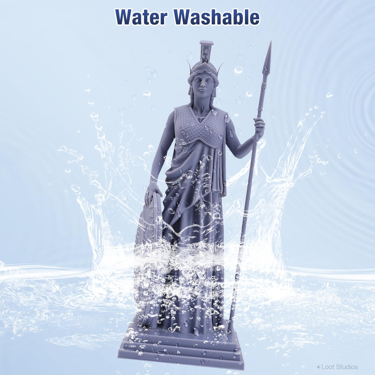 ELEGOO Water Washable 3D Printer Resin, Rapid Resin 405nm LCD UV-Curing Standard Photopolymer Resin for LCD 3D Printer Black 2KG ELEGOO