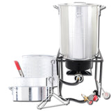 King Kooker Propane Outdoor Fry Boil Package with 2 Pots, silver, one size (12RTFBF3) King Kooker