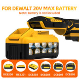 Mount Jasper Electric Ratchet, 3/8" 21V Power Cordless Ratchet, with Variable Speed and Trigger Safety Lock, LED Light, 7 Sockets, 1/4" Drive Adapter, 3" Extension Rod(Battery not included) Mount Jasper