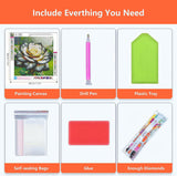 Axquilon Flowers Diamond Art Kits for Adults - Flower Diamond Painting Kits for Adults Beginner, DIY 5D Full Drill Gem Art for Home Wall Decor 12x12 inch Axquilon