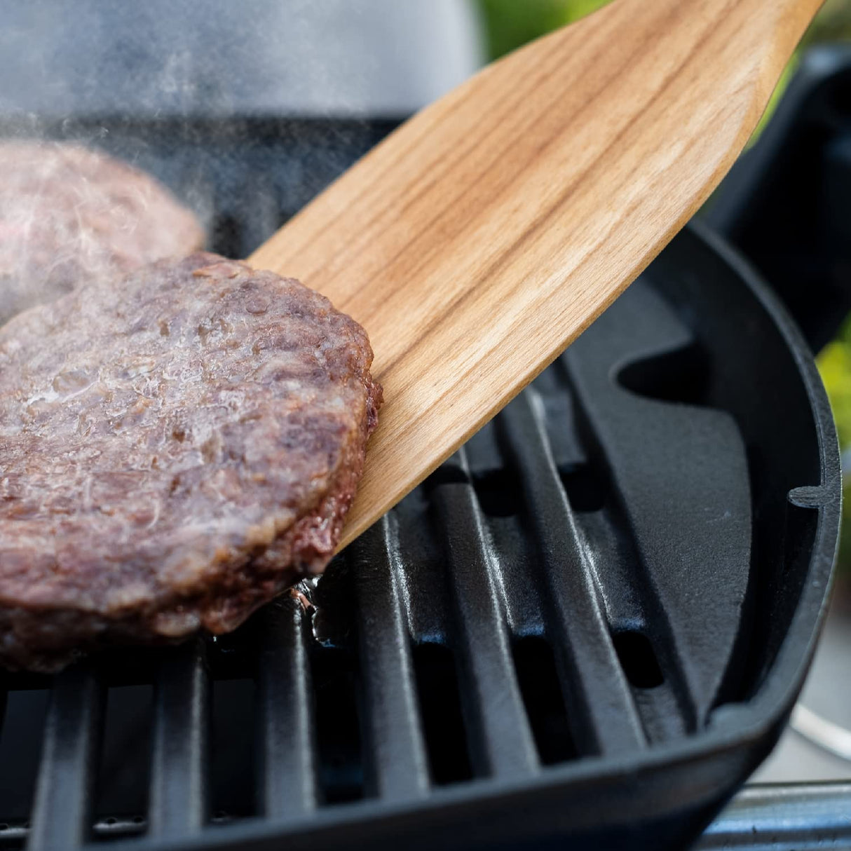 FAAY 18" Teak Long Wooden Spatula, Heavy Duty Stir Paddle for Cooking in Big Pot, Canning, Handcrafted from High Moist Resistance Teak, Wooden Spoon Flat for Brewing, Grill, Mixing, Stirring, Decor FAAY