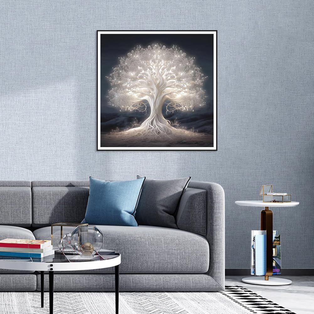Anuver Tree of Life Diamond Painting Kits for Adults, 5D DIY Diamond Art Kits for Beginners, Full Drill Diamond Painting Kits for Home Wall Decor, Landscape, 12x12 Inch Anuver
