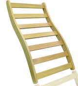 LTCCDSS 1PCS Sauna Canadian Hemlock | S-Shape Design - Slip-Resistant - Non-Toxic - Comfortable - Sauna Accessories Kit Apply to Barrel or Infrared Sauna (20.5 in * 13 in) LTCCDSS