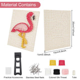 WEBEEDY DIY String Art Kit Craft for Beginners Flamingo String Art Nail String Art Kit DIY Craft Kit Art Supplies DIY Craft Projects Winding Drawing Package Set Christmas Unique Wall Decor Gift WEBEEDY