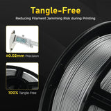 FLASHFORGE Rapid PETG Filament 1.75mm Metallic Silver, Max 600mm/s High Speed Printing, 3D Printer Filament 1kg Spool, Dimensional Accuracy +/- 0.02mm, Fits Most 3D Printers FLASHFORGE