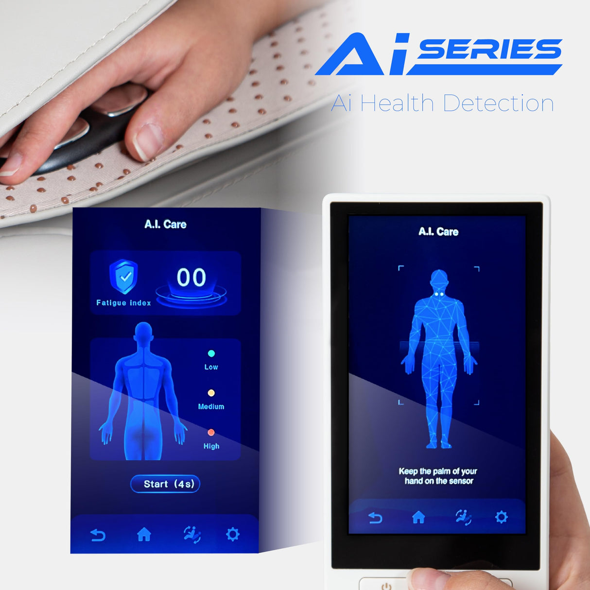 Osaki Ai Monarch LE | Full Body | Sonic Massage | 3D + Massage Mechanism | Body Scan | Hand Reflexology (Brown) Osaki