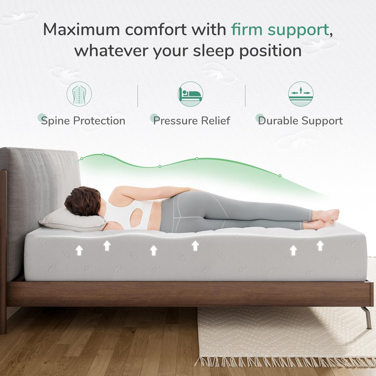 Novilla Full Size Mattress, 8 Inch Memory Foam Mattress Full for Pressure Relief & Comfort Sleep, Removable Washable Mattress Cover, CertiPUR-US Certified Full Mattress in a Box, Medium Firm Novilla