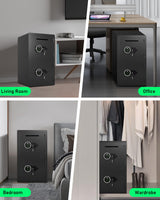 Omethey 5.0 Cu ft Extra Large Safe Fireproof Waterproof, Digital Security Safe Box with Deposit Slot & Metal Storage Box with Backlit Keypad & Dual Alarm for Home Office Omethey