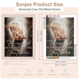 Sanjee Diamond Painting Kits for Adults, Christ Diamond Art Kits for Beginner, 5D DIY Round Full Diamond Dots Paintings for Home Wall Decoration Gift, 12x16inch Sanjee