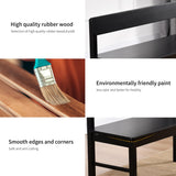 DUHOME Entryway Bench, Black Dining Bench with Spindle Back Farmhouse Wood Windsor Bench for Foyer Balcony Living Room, Black DUHOME