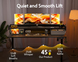 WALKINGDESK 55x24 Inches Electric Standing Desk with 2 Drawers, Height Adjustable Stand up Desk for Home Office, Ergonomic Sit to Stand Desk with Storage Shelf, DIY Board, Hooks, Black WALKINGDESK