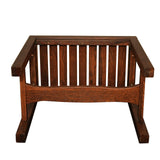 CONSDAN Wood Shower Bench, Extra Large Capacity, USA Solid Oak, Waterproof Finish, Durable Wood Shower Stool, Ideal for Bathroom Spa Outdoor, Dark Oak CONSDAN