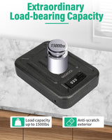 BAGKOOL Fireproof Security Box with 3-Digit Combination Lock, Portable Safe for Guns, Money, Documents - 39IN Patented Security Cable Included - Ideal for Valuables and Firearms, Size 9.4x6.5x2 IN BAGKOOL