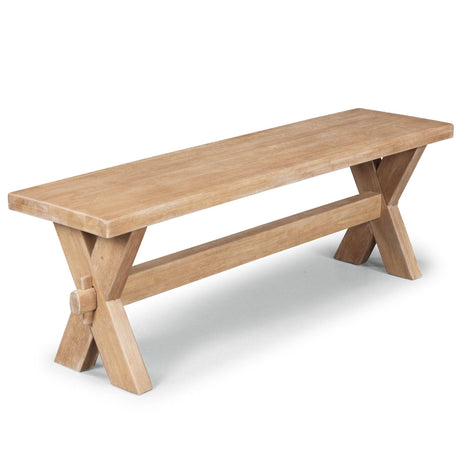 Homestyles Cambridge Dining Bench, Off-White homestyles