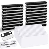 Magnetic Name Tags, 20-Pack Engravable Name Badge with Magnetic Backing, Reusable Name Tags(1" X 3") EcjoyHub