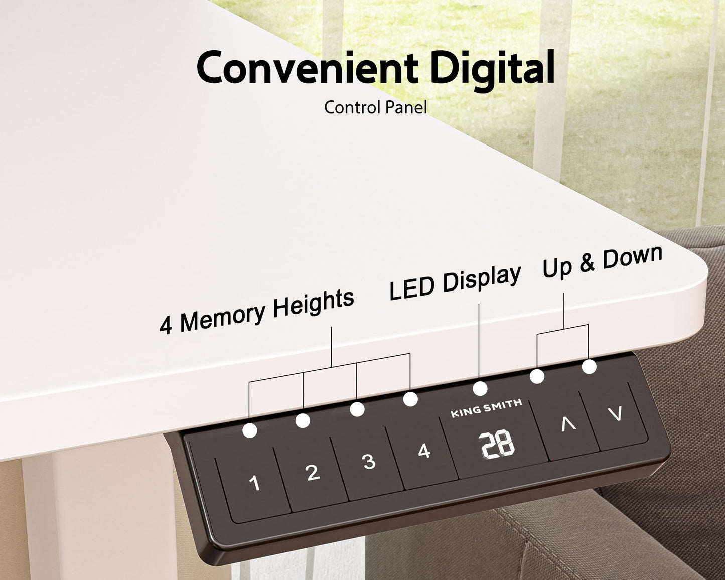 WALKINGDESK 55x24 Inches Electric Standing Desk with Drawer and Monitor Stand, Height Adjustable Stand up Desk for Home Office, Ergonomic Sit to Stand Desk with Phone Holder, 3 Hooks, White