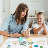 WEBEEDY 2 Set DIY Sea Turtle Mosaic Kit Wall Art Turtle DIY Craft Kit for Adults Patio Yard Pool and Garden Christmas Decor Crafts Gift for Fun Home Activities WEBEEDY