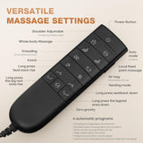 COLAMY Zero Gravity Massage Chair with 4-Zone Massage, Dual Lumbar Heat, Gentle Compression, 360° Swivel, Built-in Bluetooth Speakers & USB Port, White COLAMY