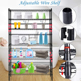 Dkeli Metal Wire Shelving Unit NSF Heavy Duty 6-Tier Height Adjustable Utility Steel Storage Shelves 42"L x 16"W x 72"H Commercial Grade Layer Shelf Organizer Rack 1500 LBS Capacity Garage Shelving Dkeli