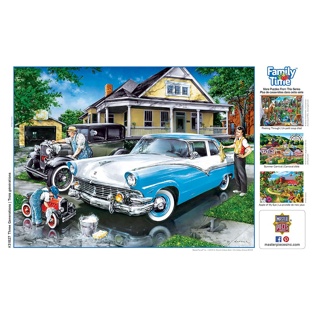 MasterPieces 400 Piece Jigsaw Puzzle for Adults, Family, Or Youth - Three Generations - 18"x24" Masterpieces